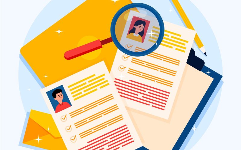 Ilustração representando a importância de um currículo bem direcionado para o sucesso no recrutamento