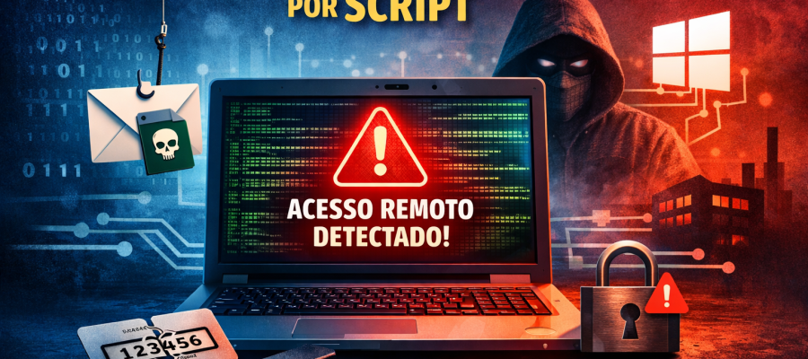 Novo ciberataque ao Windows usa acesso remoto por script: atenção redobrada nas empresas